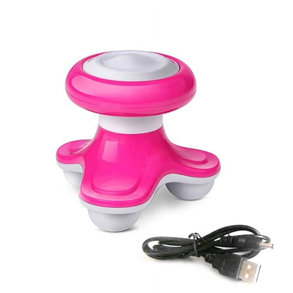 Mini Wave Vibrating Massager Electric Handled Battery USB Full Body Massage