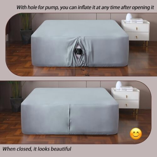 Σεντόνι Queen Size για φουσκωτό στρώμα, βαθιές τσέπες 24", εξαιρετικά μαλακό 1