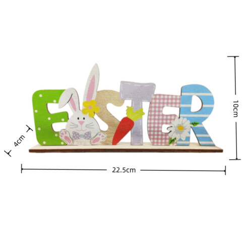 Easter Decorations for Home Easter Wooden Home Items Including Easter Bunny and 2