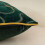 Housse de coussin en velours vert 50 x 50 cm 3