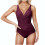 Μαγιό για γυναίκες FrontCross Ruched Μαγιό με V λαιμόκοψη Push Up 2