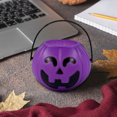 Πλαστικός κουβάς για γλυκά με λαβή για το Halloween – Φορητή διακόσμηση πάρτι, κουβάς 2