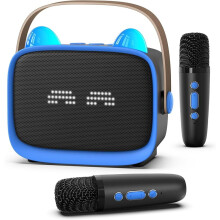 Mini Karaoke Toy for Kids Pink Portable Bluetooth Speaker