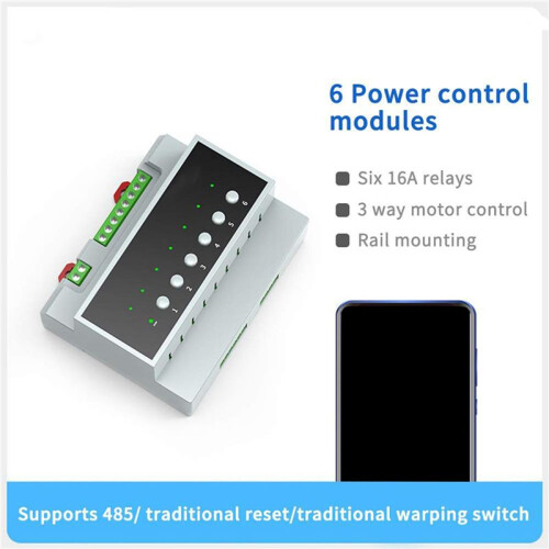 3X Tuya  Zigbee 6CH Relay  Module Remote Control Appliance Control Module Supports 3-Way Motor Control 2