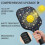 Σετ κουπιών Pickleball από fiberglass με λουλούδια και 2 μπάλες και τσάντα – Συμβατό με 4
