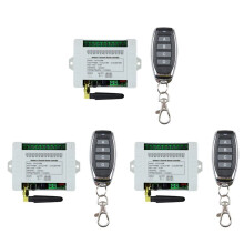 12V 24V 36V 10A 433MHz 4-Kanals Trådlöst Relä RF-Fjärrkontroll Receiver+4CH Transmitter,3 Receiver 3 Remote