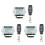 12V 24V 36V 10A 433MHz 4 Channel Wireless Relay RF Remote Control  Receiver+4CH Transmitter,3 Receiver 3 Remote 1