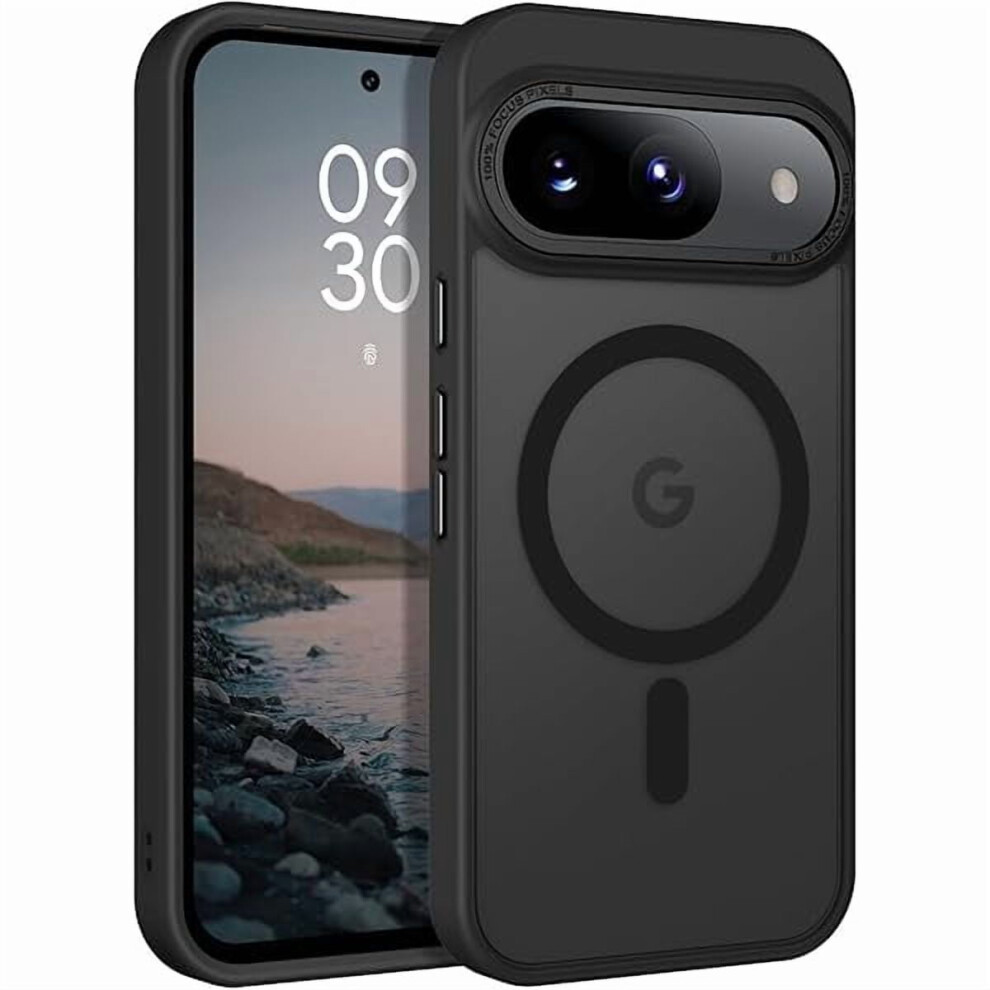 Google Pixel 9 Case Magsafe Compatible Translucent Matte Black 9087558829643