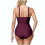 Μαγιό για γυναίκες FrontCross Ruched Μαγιό με V λαιμόκοψη Push Up 4