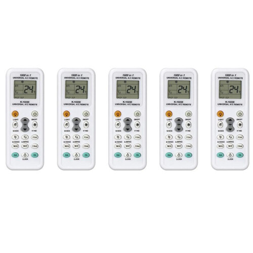 5X K1028E 1000 in 1 Universal Remote Control LCD Controller for Air Conditioner Low Power Consumption Remote Controller