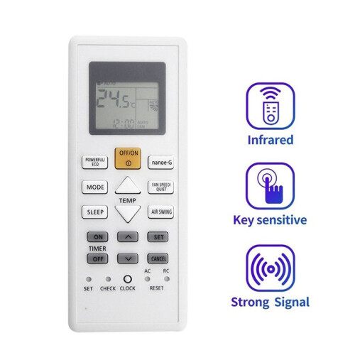 2X Replace A75C18090 AC Remote Control for  A75C18090 Air Conditioner Remote Control 1