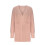 Gilets unis pour femmes 2025, pull en maille ample, pull oversize rose 4