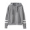 Damen-Kapuzenpullover, lässig, locker, langärmelig, einfarbig 1