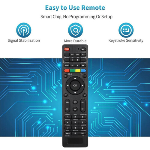 3X 4 in 1 Universal Remote Control for TV DTT DVD SKY One-Key Search Automatic Matching 1