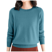 Pulls de Noël pour femmes, pull d'automne élégant à manches longues, couleur unie, pull chaud pour l'automne et l'hiver, sous-pull bleu ciel