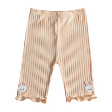 AVTOIFY Lányka Sárga Nyuszi Rövidnadrág – Vékony, Közepesen Hosszú Leggings Nyárra, Kompatibilis Kislány Ruhákkal