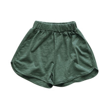 Kindershorts, Jungenshorts, Mädchenshorts, Sommer-Sportshorts aus Baumwolle in Unifarben für Kinder