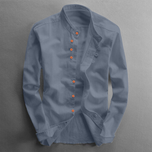 Mannenhemd heeft een grote pasvorm met slim fit 1