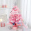 Mini Pink Artificial Christmas Tree with Ornaments 4