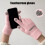 Fleecehandsker med pandaprint, unisex, touchscreen, vinter 3