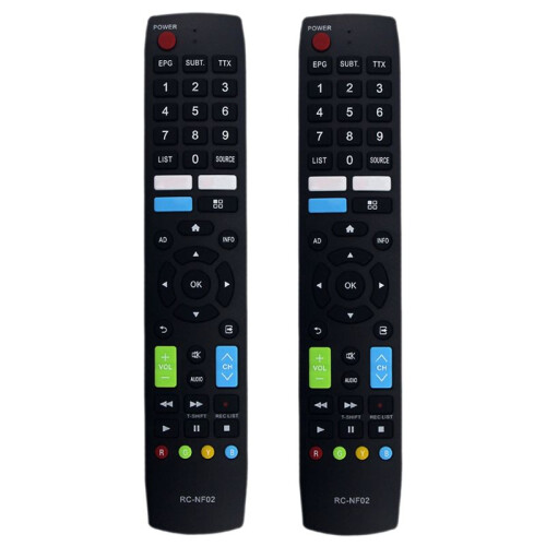 2X Telecomando RC-NF02 per  TV Aconatic 32HS534AN 40HS534AN