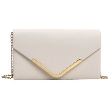 KEINXS Women Clutch Bag Chic PU Leather Shoulder Bag Formal Dressy Purse (Pink)