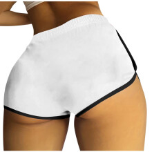 Pantaloni scurți lulshou pentru femei, pantaloni scurți casual sexy pentru femei, culoare solidă, cu talie înaltă, pantaloni scurți de