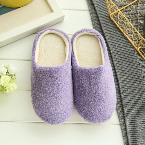 Γυναικεία Ανδρικά Παντόφλες Slip On Βελούδινα Μαλακά Αντιολισθητικά Χειμερινά 2