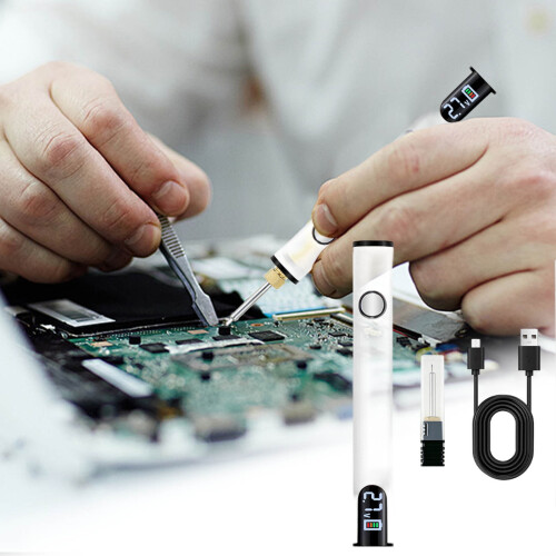Στυλό κολλητηρίου USB-C με οθόνη LED και υποδοχή 510 2
