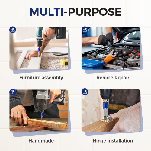 Universal Magnetic Screw Ring, Removable Magnetizer for Hex Screwdriver and Power Bits 2