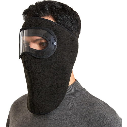 Winter Windproof Face Mask with Detachable Goggles and