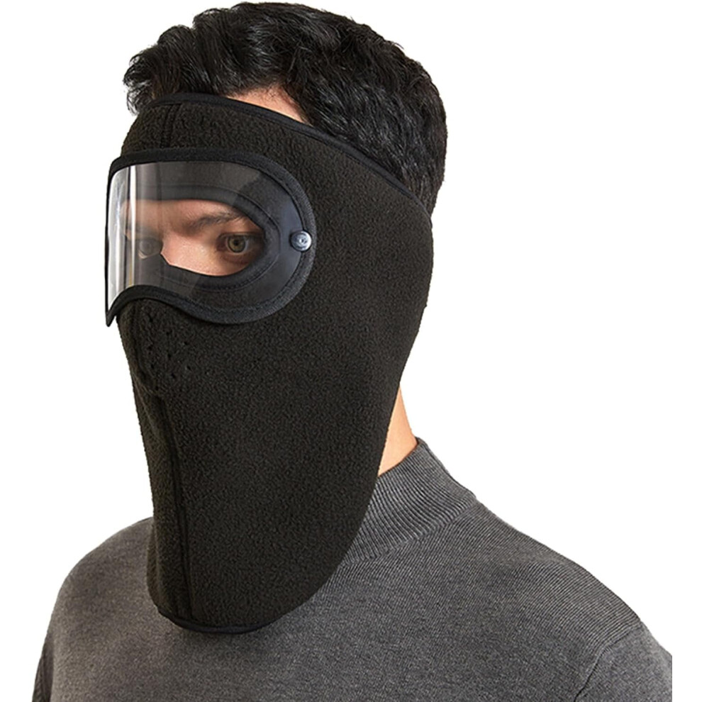 Winter Windproof Face Mask With Detachable Goggles And 9122141332299