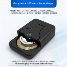 Charger for LIR2032 LIR2025 LIR2016 LIR2450 4.2V TypeC Interface Built to Last Coin Lithium Batteries White