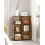 6-Cube Modular Storage Organizer, Stackable Plastic Shelves (14.6"x13"x13"), with Feet & Mallet, Rustic Brown, ULPC206A01 7
