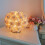 Rose Design Table Lamp Beige Romantic Bedroom 5