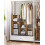 6-Cube Modular Storage Organizer, Stackable Plastic Shelves (14.6"x13"x13"), with Feet & Mallet, Rustic Brown, ULPC206A01 2