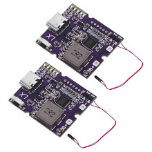 2pcs 22.5W Power Bank Bidirectional Fast Charging Mobile Power Module Circuit Board,Suppor PD/QC3.0 2.0,Single C Port