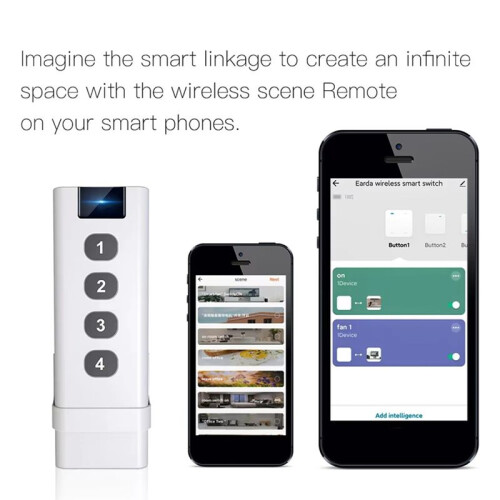 2pcs Tuya ZigBee Control Devices  Wireless Scene  4 Key Remote Portable Remote Controls for Home  Life 1