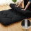 futon japonais pliable noir, format queen size 4