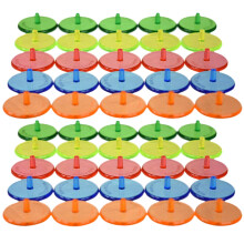 50pcs Golfs Position Markers Ball Positioning Markers Professional Golf Ball Marking Round Markers
