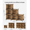 6-Cube Modular Storage Organizer, Stackable Plastic Shelves (14.6"x13"x13"), with Feet & Mallet, Rustic Brown, ULPC206A01 6