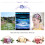 EASTIN3-Pack μαλακές ελαστικές κορδέλες μαλλιών από νάιλον με λουλούδια για 5