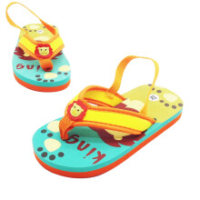 Boys' Summer Sandals for Toddlers 4-5Y, Lightweight Breathable Flip Flops with Elastic Strap, Comfortable Casual Beach Slides