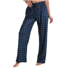 Pantalon de pyjama d'été en coton imprimé vif pour femme, avec poches - Taille élastiquée à cordon de serrage, long et décontracté, idéal