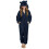 Pigiama con cappuccio per bambini, blu navy, 3-4 anni 6