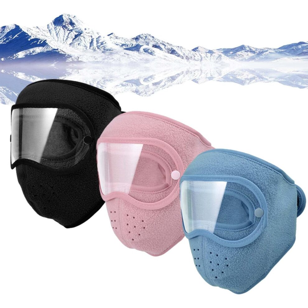 Winter Fleece Windproof Goggles With Face Mask 9341593853934