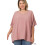 Dam & Plus V-ringad vävd Airflow Dolman kortärmad blus med framficka 1