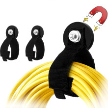 2 Pcs Heavy Duty Magnetic Garage Hooks (2.6") for Cables, Hoses, Ropes – Workshop & Garden Organization