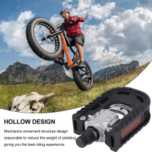 2Pcs Foldable Bike Pedals Square Shape For Mountain And Road Biking