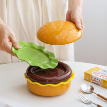 Originality Ceramic Tableware Gifts Household Dinner Tray Sum Tray Hamburger Tableware
